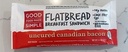 Flatbread Breakfast Sandwich Uncured Canadian Bacon