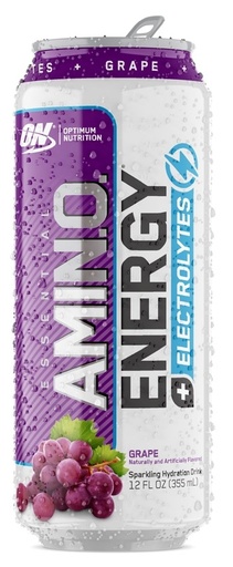 Optimum Nutrition  Essential Amino Energy + Electrolytes Sparkling Hydration Drink  Blueberry Lemonade  12 Oz  12 Count