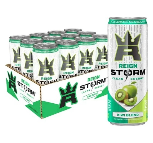 REIGN Storm Clean Energy Fitness & Wellness Energy Drink, 12Fl Oz Pack of 12